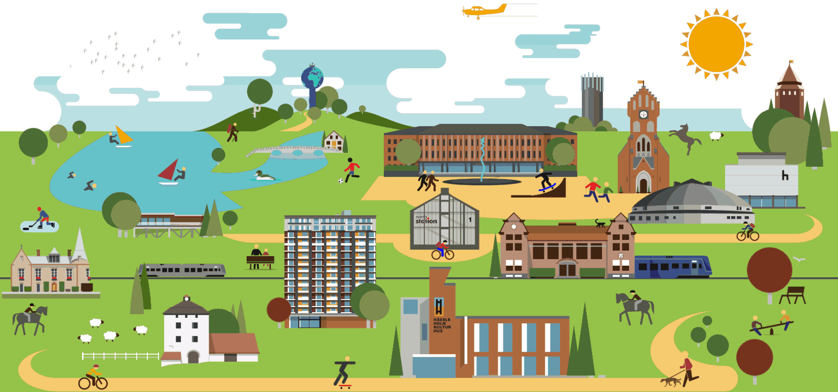 Illustration över Hässleholms kommun